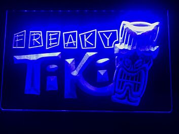 Freaky Tiki Bar Hanging Neon Sign