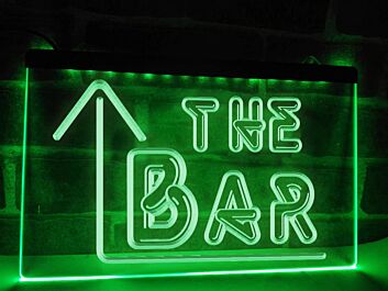 The Bar Hanging Neon Sign