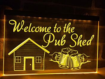 Pub Shed Hanging Neon Sign
