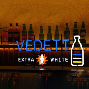 Extra White Iron Frame Neon Sign