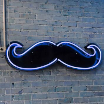 Uncle Beard Black Backboard LED Neon Sign