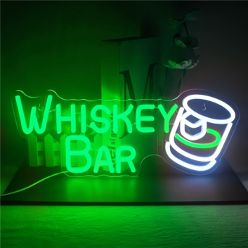 Customize WHISKEY BAR Neon Sign