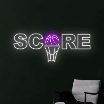 Scoring Basketball Neon Light