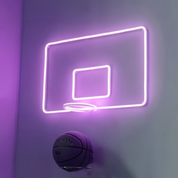 Basketball Backboard Neon Sign