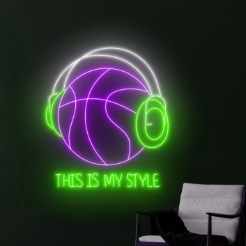 Customize This Is My Basketball Style Neon Light