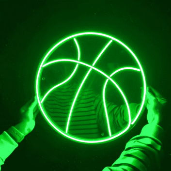 Basketball Outline LED Neon Sign