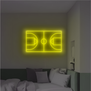 Basketball Court Neon Sign