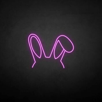 &#39;Rabbit ears 2&#39; neon sign
