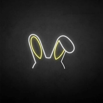 &#39;Rabbit ears 2&#39; neon sign