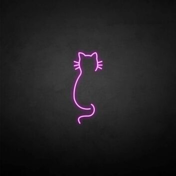 &#39;Cat back&#39; neon sign