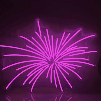 Wedding Fireworks Romantic Decor Neon Light