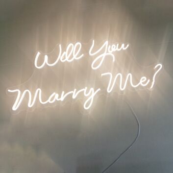 Will You Marry Me Proposal Style 1 Neon Light