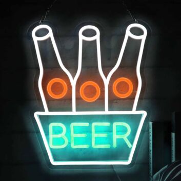 Customize Beer in a Barrel Neon Sign