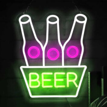 Customize Beer in a Barrel Neon Sign
