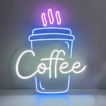 Custom Takeaway Coffee Cup LED Neon Sign