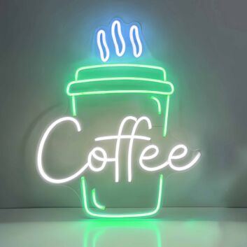 Custom Takeaway Coffee Cup LED Neon Sign