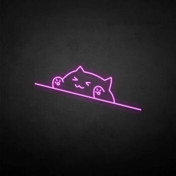 &#39;Happy cat&#39; neon sign