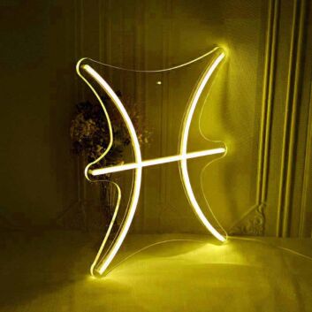 Pisces Zodiac Sign Neon