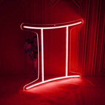 Gemini Zodiac Sign Neon