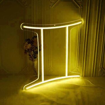 Gemini Zodiac Sign Neon