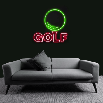 Customize Golf Ball Icon Neon Sign