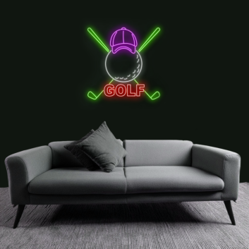 Customize Golf Gear Set Neon Sign