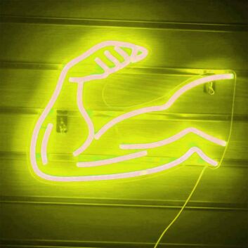 Muscle Line Art Arm Style 1 Neon Sign