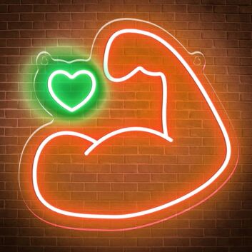 Bodybuilding Muscular Arm Neon Sign