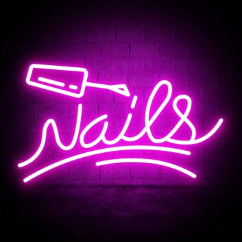 Customize Nail Polish Decor Neon Sign