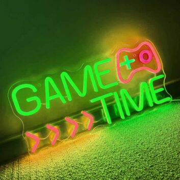 Customize GAME TIME Enjoy Gaming Neon Sign