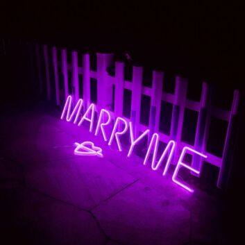 Marry Me Proposal Style 1 Neon Sign