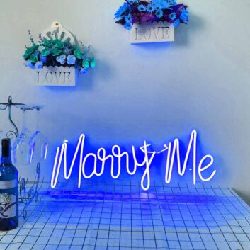 Marry Me Proposal Style 3 Neon Sign