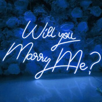 Will You Marry Me? Proposal Style 4 Neon Sign