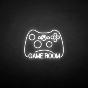&#39;GAME ROOM2&#39; neon sign