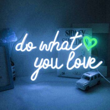 Do What You Love Wedding Decor Neon Sign