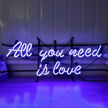 All You Need Is Love Elegant Iron Frame Neon Sign