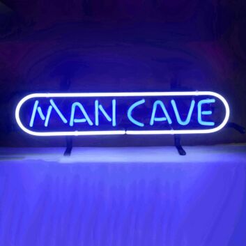 MAN CAVE Rugged Iron Frame Neon Sign