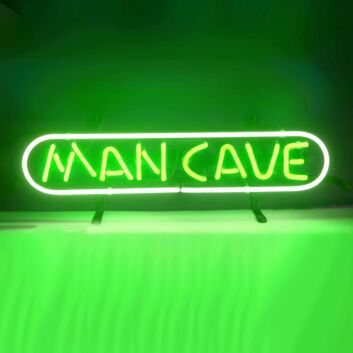MAN CAVE Rugged Iron Frame Neon Sign
