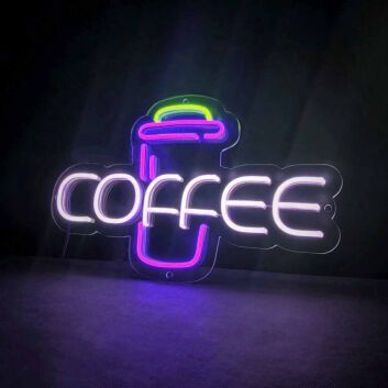 Customize Coffee Bold Neon Sign