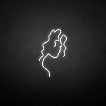 Curly hair&#39; neon sign