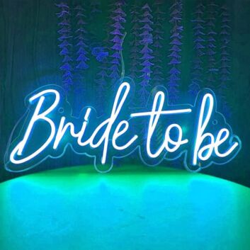 Vivid Bright Bride to Be Neon Sign