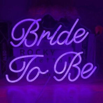 Elegant Bride to Be Neon Sign