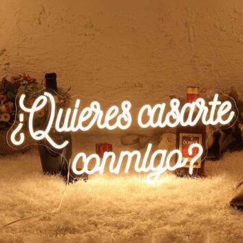 Romantic Quieres Casarte Conmigo? Will You Marry Me Neon Sign