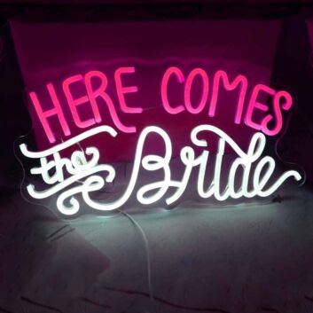 Here Comes the Bride LED Neon Sign
