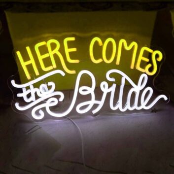 Here Comes the Bride LED Neon Sign