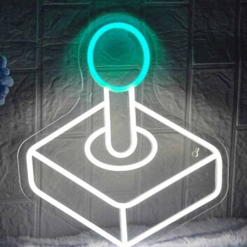 Retro Arcade Joystick Game Neon Sign