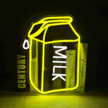 Milk Carton LED Neon Sign