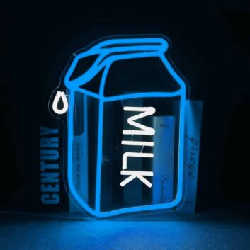 Milk Carton LED Neon Sign