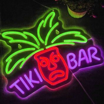 Tropical Tiki Bar Neon Sign