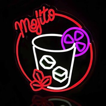 Bright Mojito Drink Neon Sign